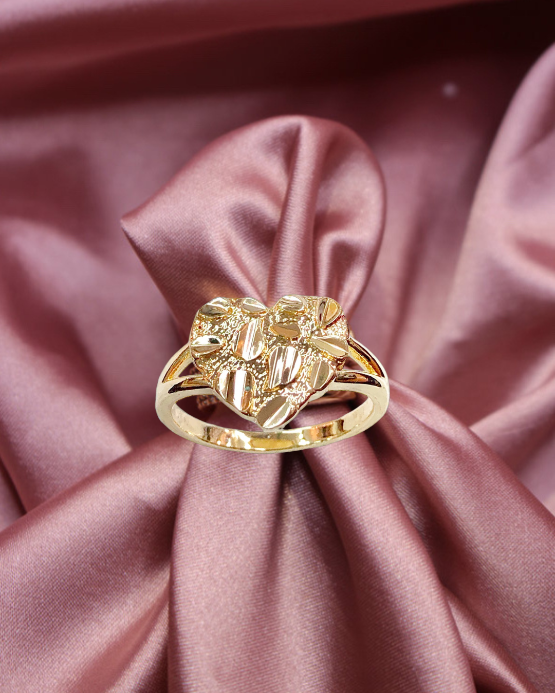 Nugget heart shaped ring  image 0